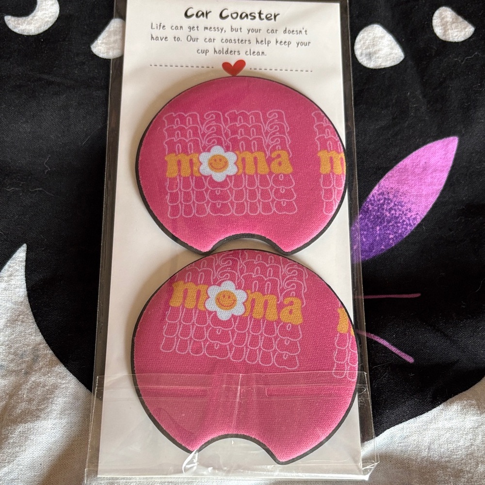 Pink Moma Car Coasters